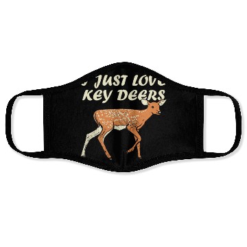Discover I Just Love Key Deers Fawn Deer Lover Florida Keys Face Masks