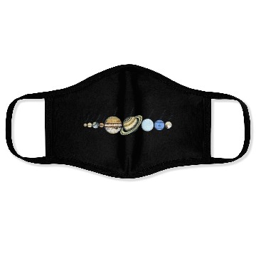 Discover Solar System Astrophysic Planets, Solar System Face Masks