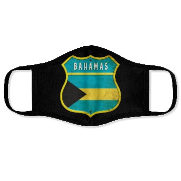 Discover Bahamas coat of arms flag design Face Masks