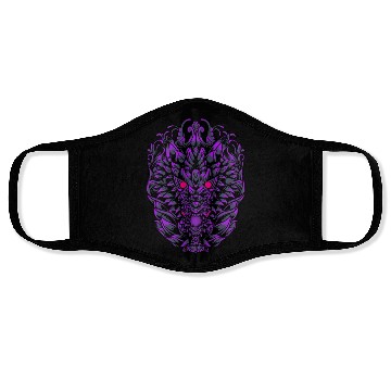 Discover Iron Neon Wolf Face Masks