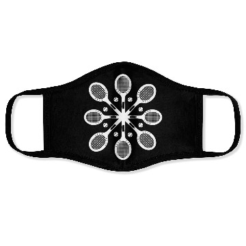 Discover Tennis Christmas Snowflake Pattern Face Masks