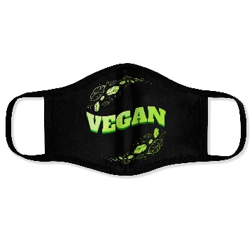 Discover Green Leaves Logo - Go Vegan Face Masks