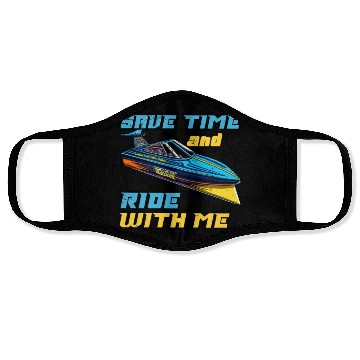 Discover Drag Boat Racing Racer Speed Boat Driver Face Masks