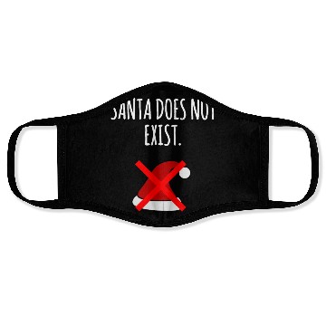 Discover Santa Does Not Exist : Xmas Santa Claus Believer Face Masks