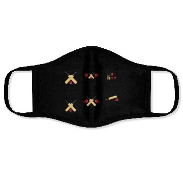 Discover Things I Do In My Spare Time Cricket Funny Face Masks