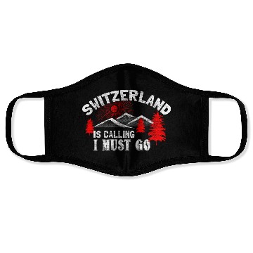 Discover Switzerland Mountains State Face Masks