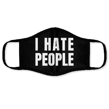 Discover I Hate People Face Masks