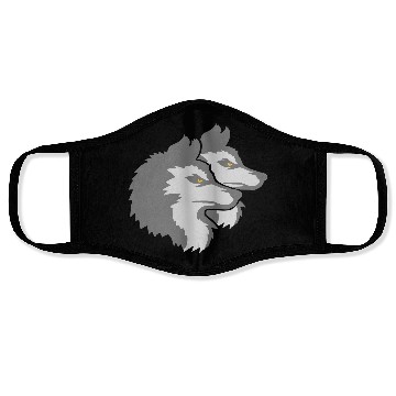 Discover Team Logo Wolf Pack Face Masks