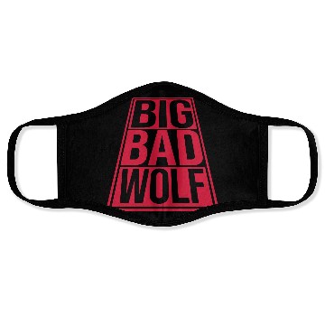 Discover big bad wolf quote Face Masks