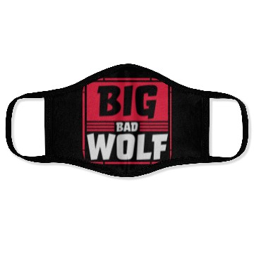 Discover big bad wolf quote Face Masks