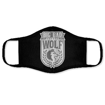 Discover big bad wolf quote Face Masks