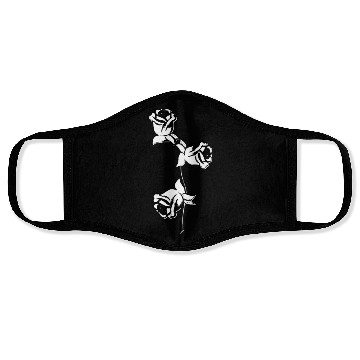 Discover plant flower rose nature icon Face Masks