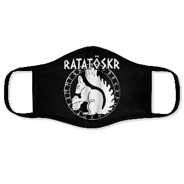 Discover Ratatoskr Norse Squirrel Viking Vikings Face Masks