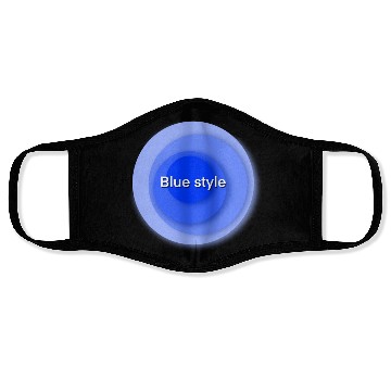 Discover Blue style circle combines Face Masks