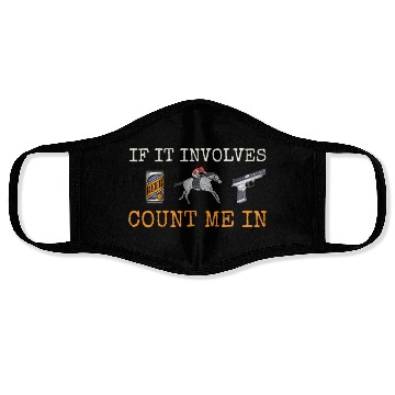 Discover Horse Racing Horse Betting Gambling Beer Drinking Face Masks