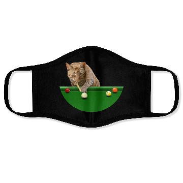 Discover 9 BALL POOL CAT Face Masks