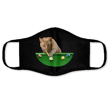 Discover 8 BALL POOL CAT Face Masks