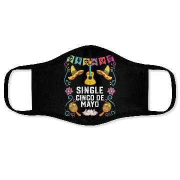 Discover Single Cinco De Mayo Mexican Pride Mexico Country Face Masks