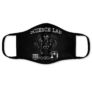 Discover Science Lab Science Lover Biology Teacher Labrador Face Masks