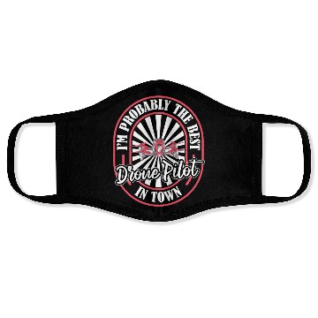 Discover Drone Pilot Funny Face Masks