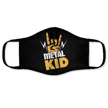 Discover Rock Sign Rocker Hand Metal Kid Metal Lover Face Masks