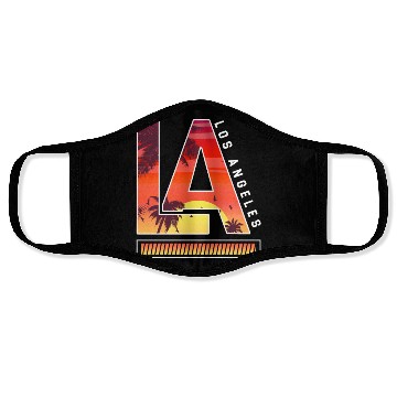 Discover Los Angeles LA California Gift Face Masks