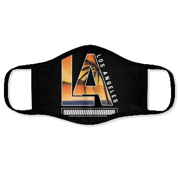Discover Los Angeles LA California Gift Face Masks