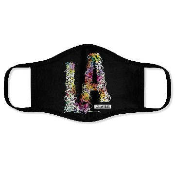 Discover Los Angeles LA California Gift Face Masks