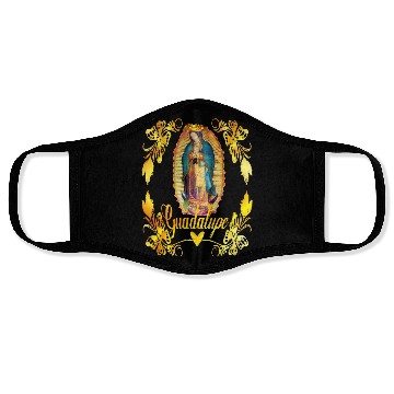 Discover Our Lady Guadalupe Virgin Mary Catholic Decor Face Masks