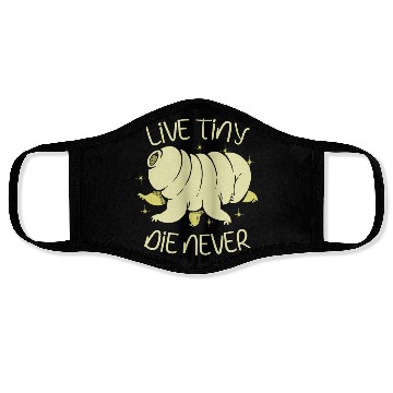 Discover Live Tiny Die Never Science Lover Tardigrade Face Masks