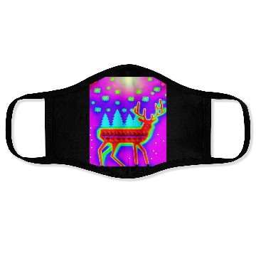 Discover Retro Christmas Reindeer Face Masks