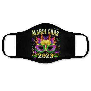 Discover New Orleans Mardi Gras Festival 2023 Face Masks
