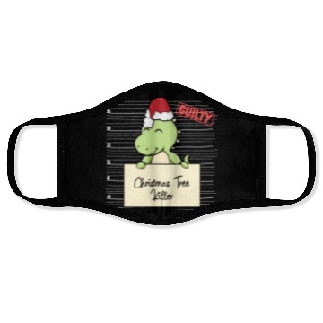 Discover Dinosaur christmas funny prison Face Masks