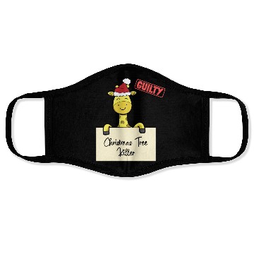 Discover Giraffe christmas funny prison Face Masks