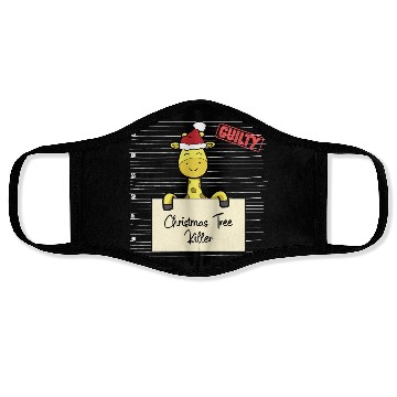 Discover Giraffe christmas funny prison Face Masks