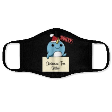 Discover Narwhal christmas funny prison Face Masks