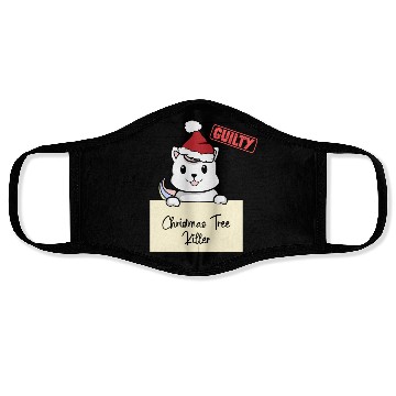 Discover Unicorn cat christmas funny prison Face Masks