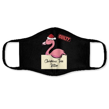 Discover Flamingo christmas funny prison Face Masks