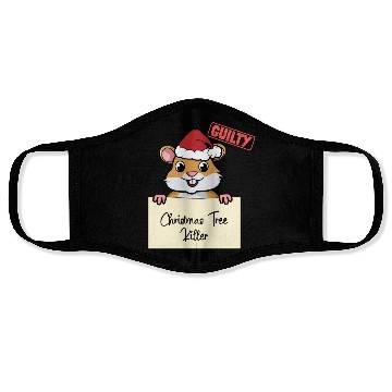 Discover Hamster christmas funny prison Face Masks