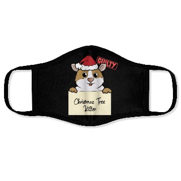 Discover Guinea pig christmas funny prison Face Masks