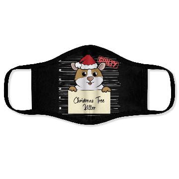 Discover Guinea pig christmas funny prison Face Masks