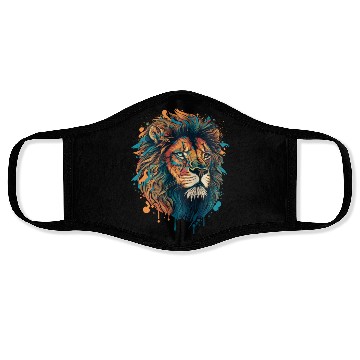 Discover Abstract Lion Face Masks