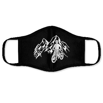 Discover Mountain bike mountains cycling downhill Face Masks