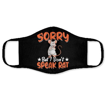 Discover Rat Lover Rat Pet Rodent Mouse Rat Lady Face Masks