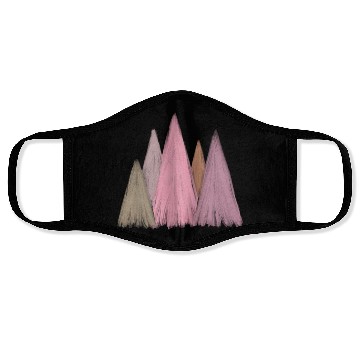 Discover Pink Christmas Trees Face Masks