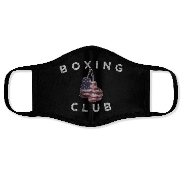 Discover Boxing Club Vintage Us Flag Boxing Gloves Face Masks