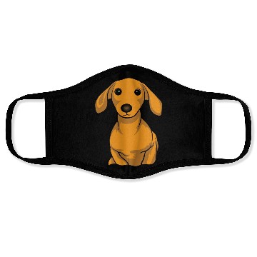 Discover Dachshund Cute Puppy Funny Dog Pet Lover Gift Idea Face Masks