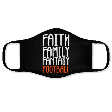 Discover Faith Family Fantasy Football Face Masks