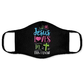 Discover Jesus Loves Me This I Know Easter Day Quotes Face Masks