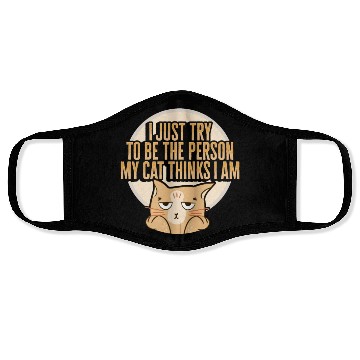 Discover Cat Meme Design for a Cat Lady or Cat Mom Face Masks